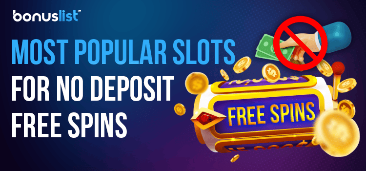 A golden slot machine with some gold coins for the most popular slots for no deposit free spins