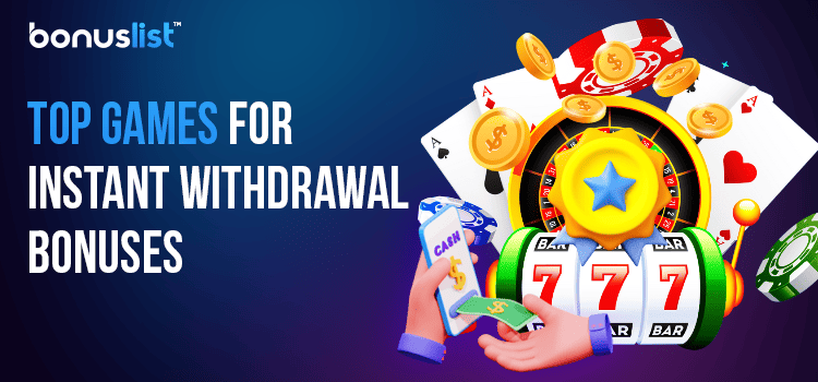 A roulette machine, casino reel and different gaming items for the top games for instant withdrawal bonuses