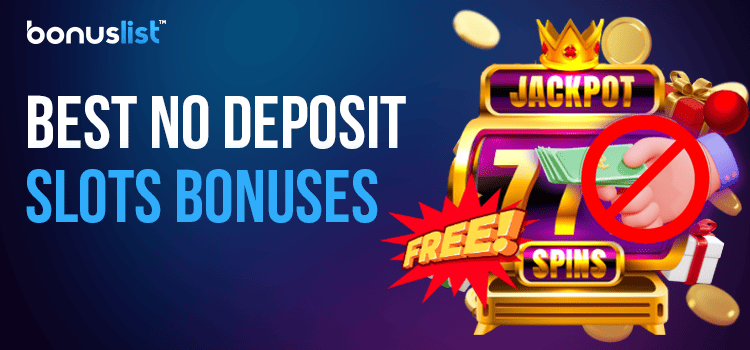 A crowned golden casino slot with gift boxes and gold coins for the best no deposit slots bonuses